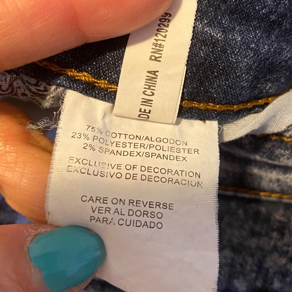 Be Girl Jeans distressed skinny jeans, size 18 - Picture 5 of 8